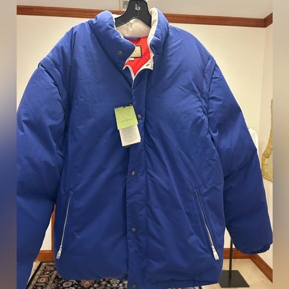 Men's Gucci, detachable sleeve puffer jacket size 54 made in Italy - Picture 1 of 14